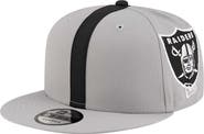 New Era Men's New Era Gray Las Vegas Raiders  Helmet 9FIFTY Snapback Hat