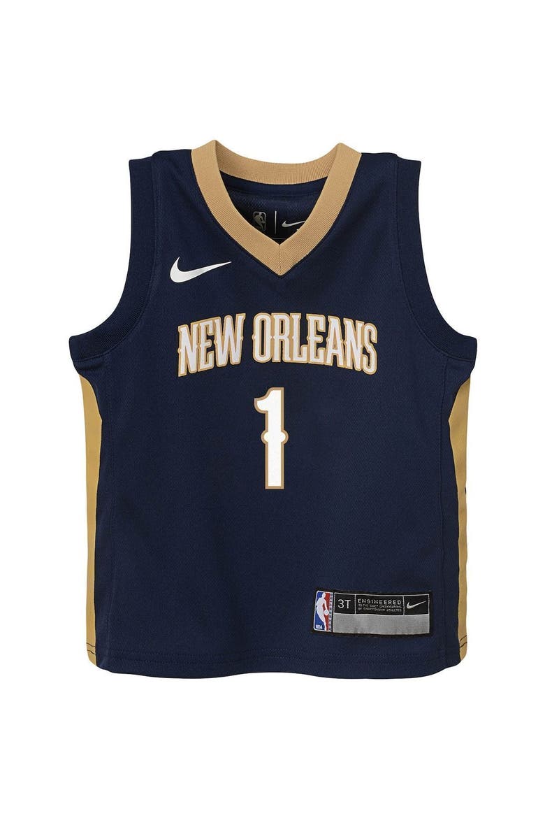 Toddler Nike Zion Williamson Navy New Orleans Pelicans Replica Jersey - Icon Edition, Alternate, color, NAVY