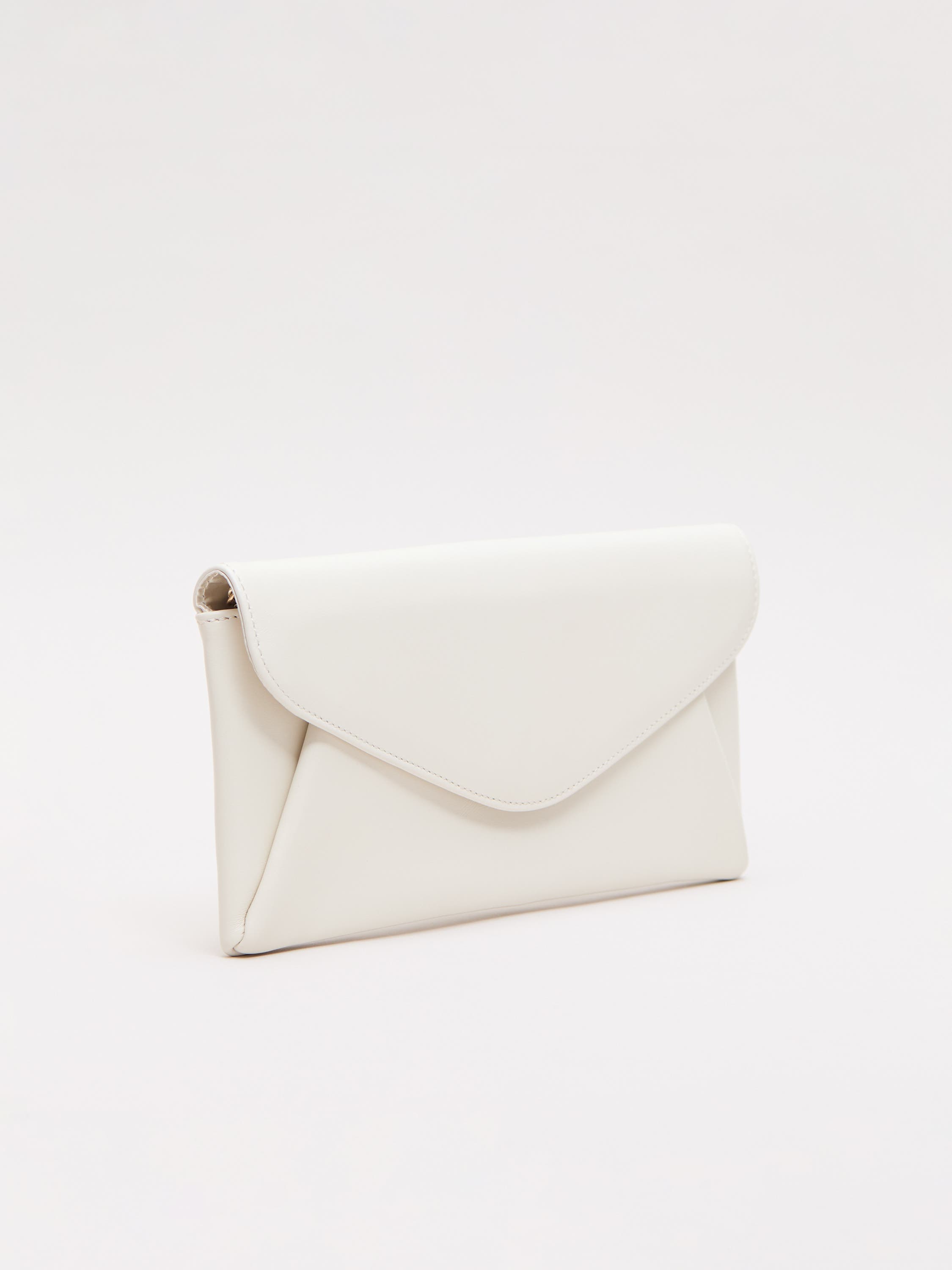 Phase Eight Leather Clutch Bag, Alternate, color, Cream