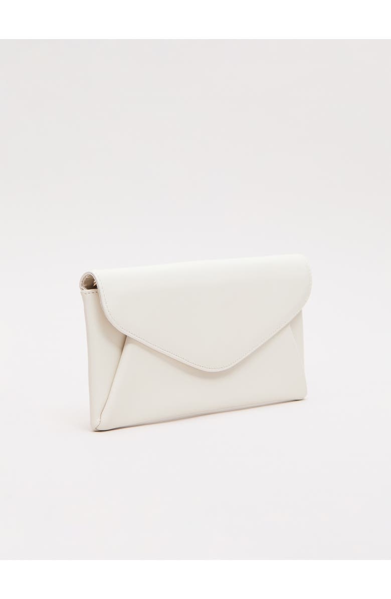 Phase Eight Leather Clutch Bag, Alternate, color, Cream