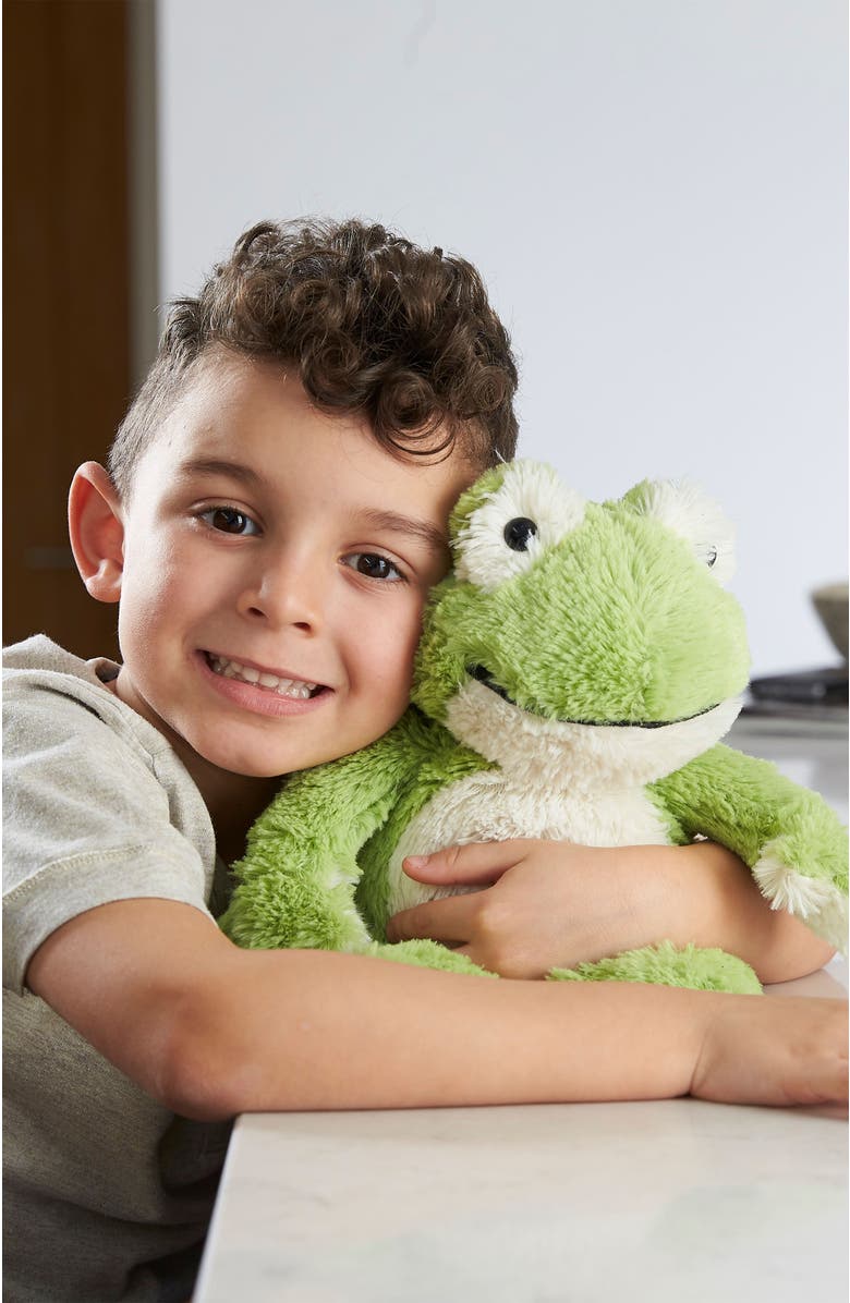 Warmies Frog Plush Toy, Alternate, color, Bright Green