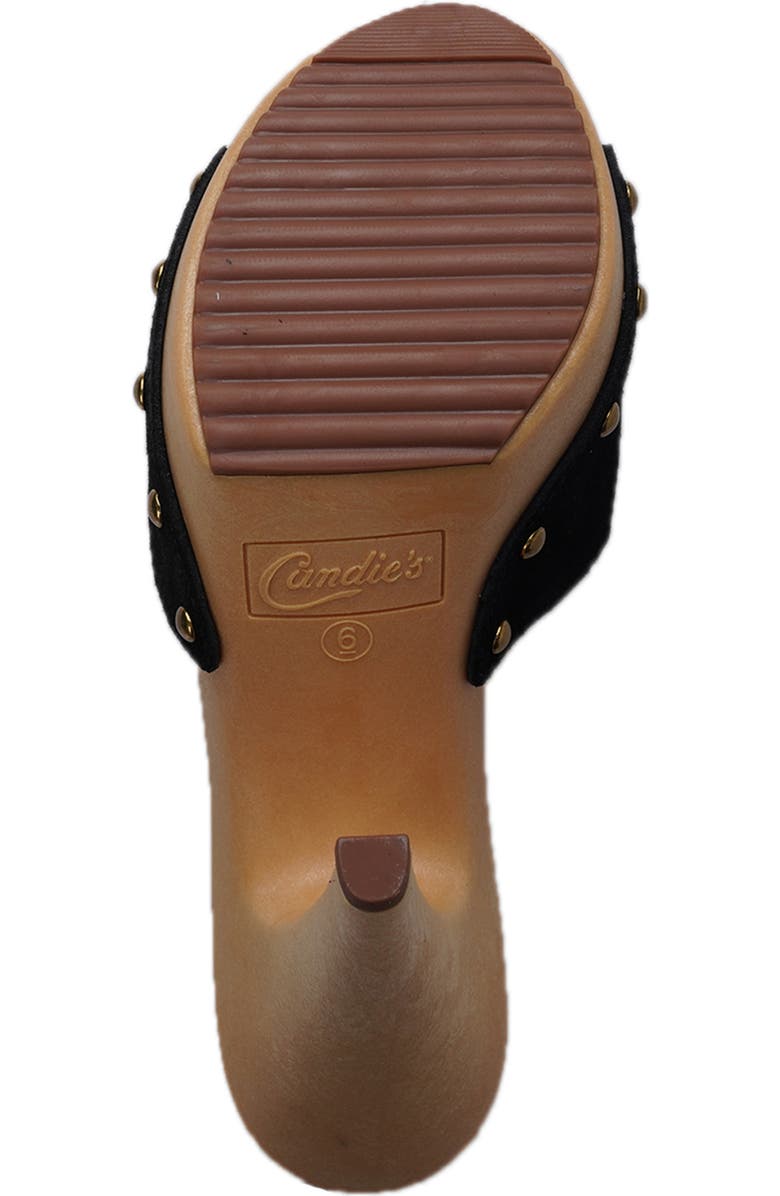 Candie's Viviana Platform Sandal, Alternate, color, Black Suede