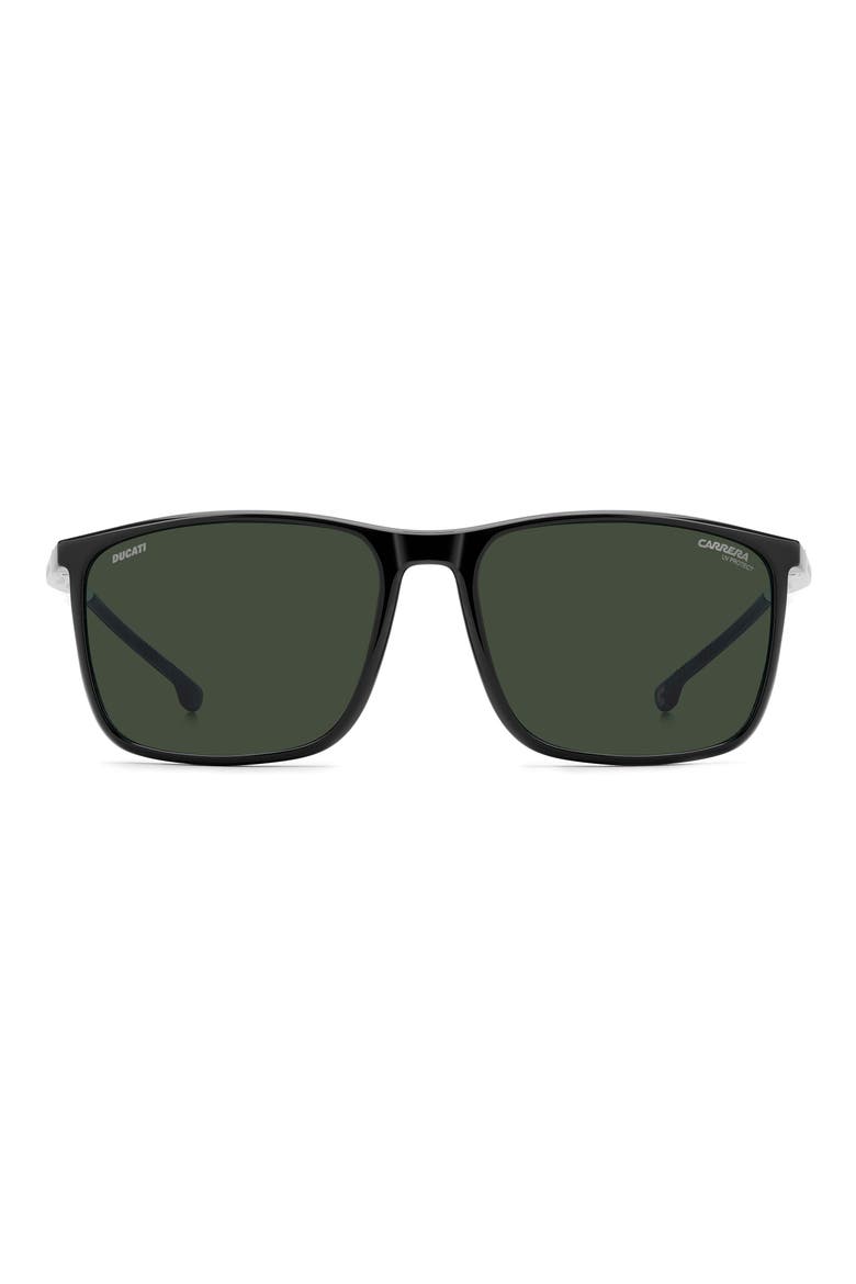 Carduc 071/S 59mm Rectangular Sunglasses, Main, color, BLACK/ GREEN