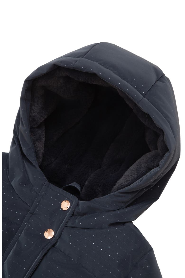 Kids' Starlight Winter Coat, Alternate, color, Midnight sky