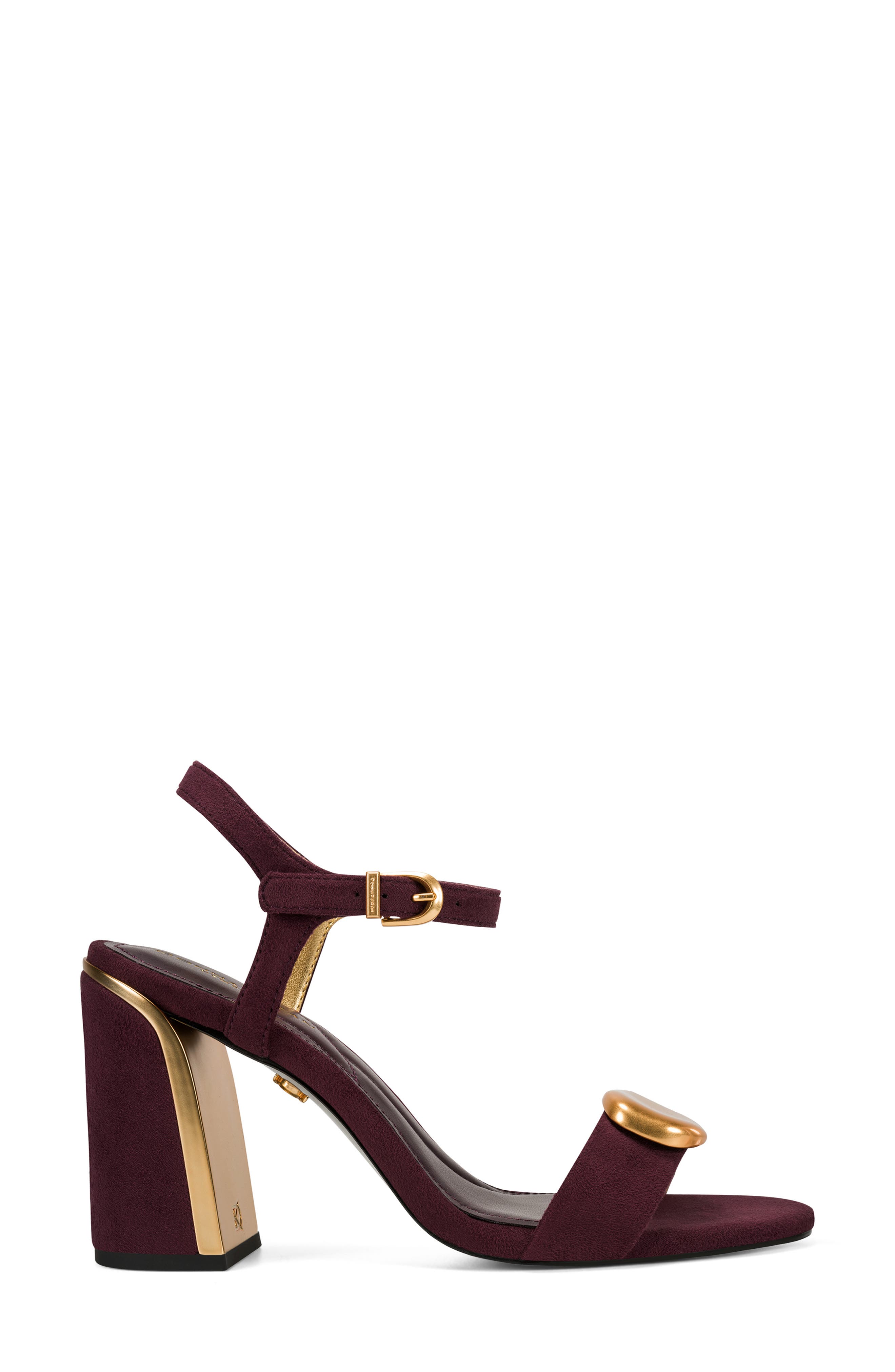 Donna Karan New York Seraphina Ankle Strap Sandal, Alternate, color, Wine