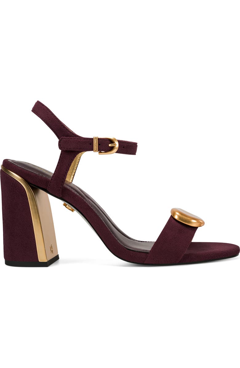 Donna Karan New York Seraphina Ankle Strap Sandal, Alternate, color, Wine