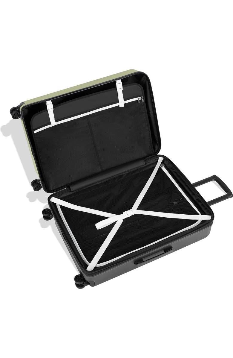 Sherpani Meridian 29 Inch Large Check In Travel Hardside Luggage with Spinner Wheels, Chromatic, Alternate, color, Sage