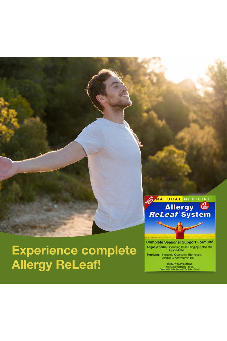 Allergy ReLeaf System - Seasonal Discomfort Supplement - Provides Seasonal Support for Sneezing & Itchy Eyes - Supports Sinus Function - 60 Softgels (60 Servings), 60 Tablets, Alternate, color, No Color