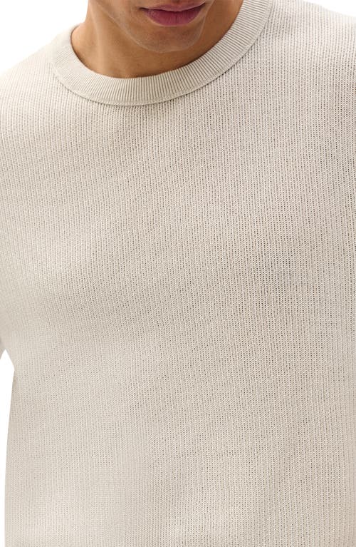 Rag & Bone Harvey Cotton Blend Mesh T-shirt In Neutral