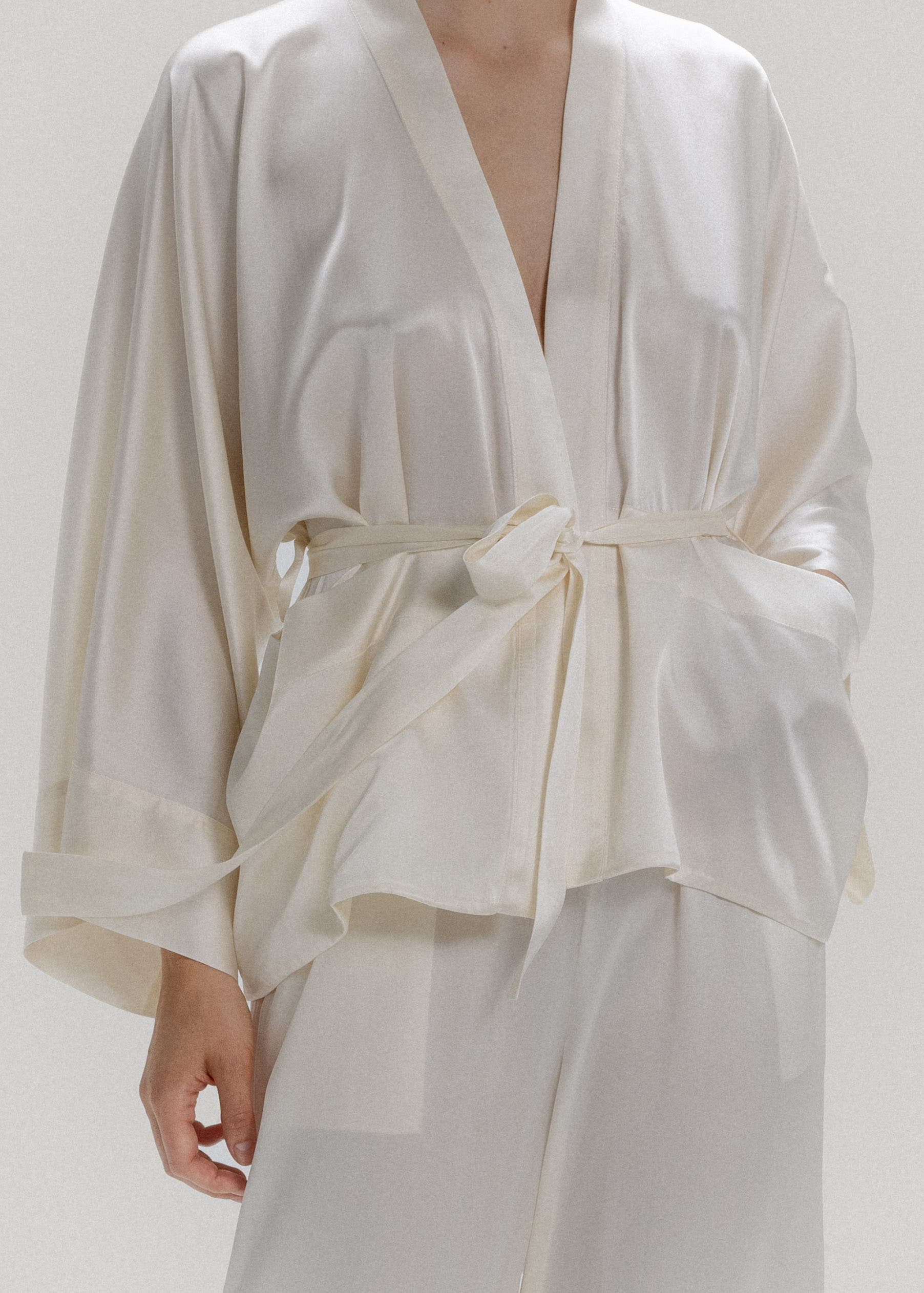 Silk Long Sleeve Jacket - image 3