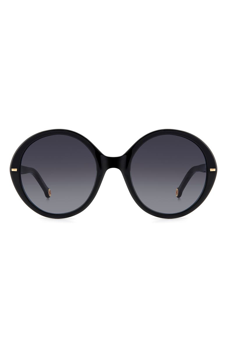 Carolina Herrera 55mm Round Sunglasses, Main, color,
