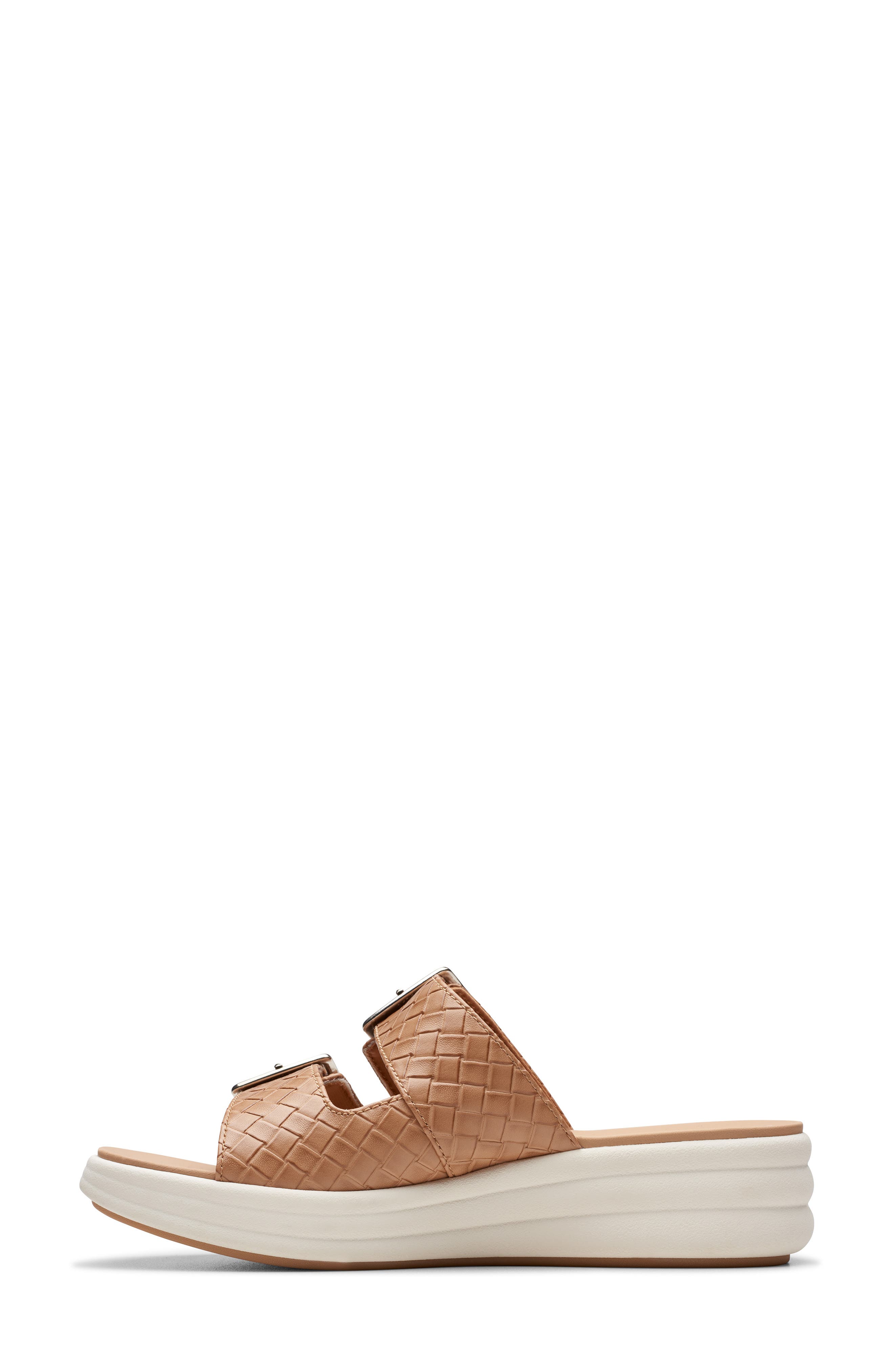 Clarks<sup>®</sup> Drift Buckle Slide Sandal, Alternate, color, Warm Beige