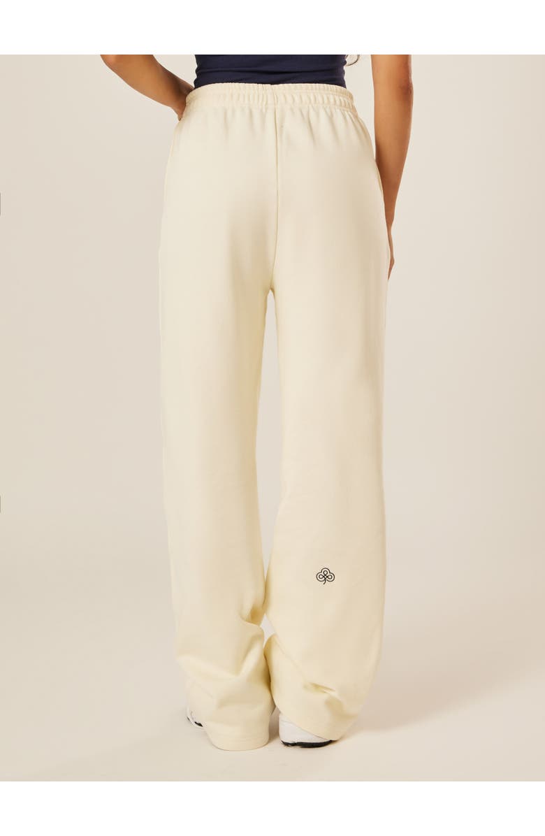 Be Athletica Varsity Athletica Wide Leg Joggers, Alternate, color, Marshmallow