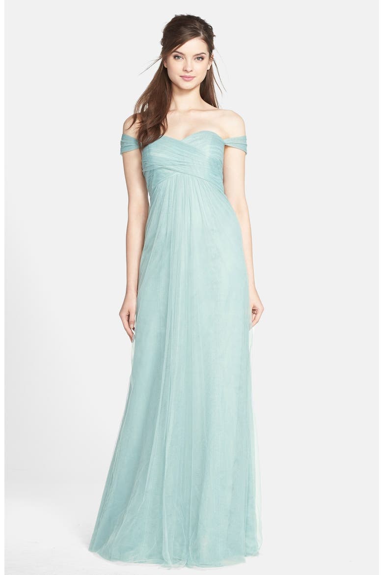 Willow Convertible Tulle Gown, Alternate, color, CEIL BLUE