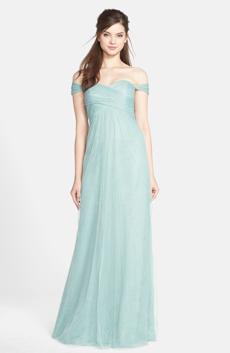Jenny Yoo Willow Convertible Tulle Gown, Alternate, color, 