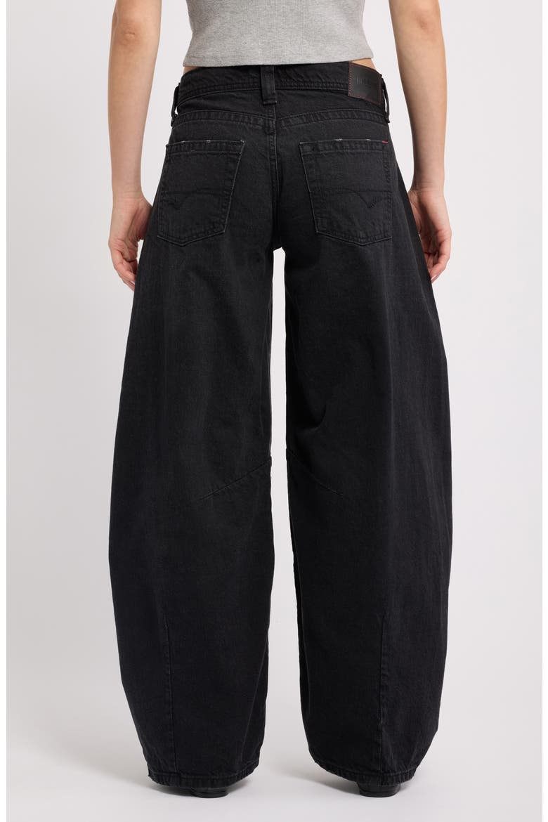 Kayla Low Rise Cocoon Jeans, Alternate, color, BLACK