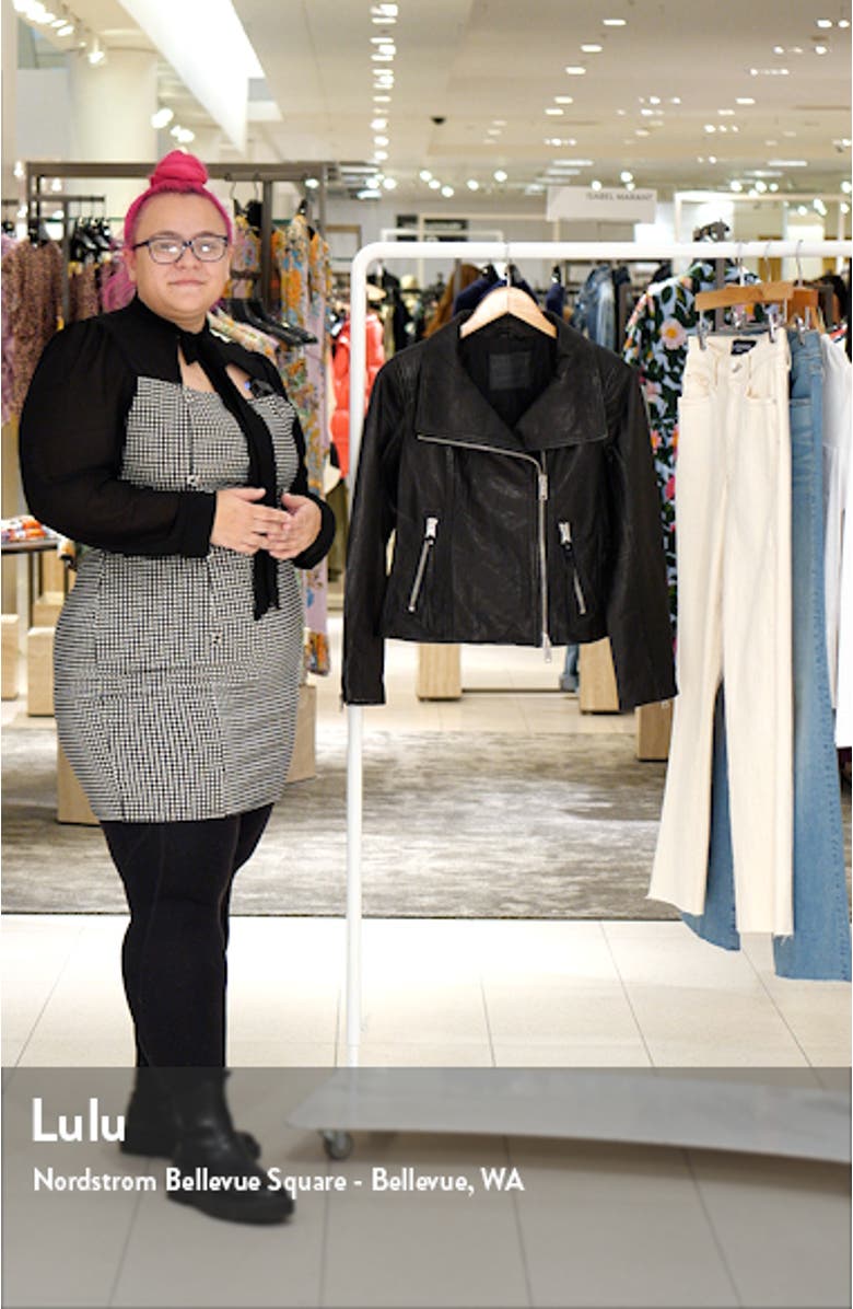 Ellis Leather Biker Jacket, sales video thumbnail