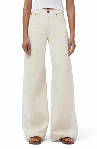 rag & bone Sofie Two-Tone High Waist Wide Leg Jeans