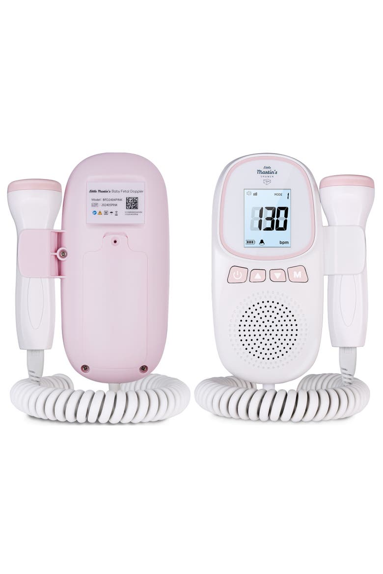 Portable Ultrasound Fetal Doppler, Heartbeat Detector, Alternate, color, Pink