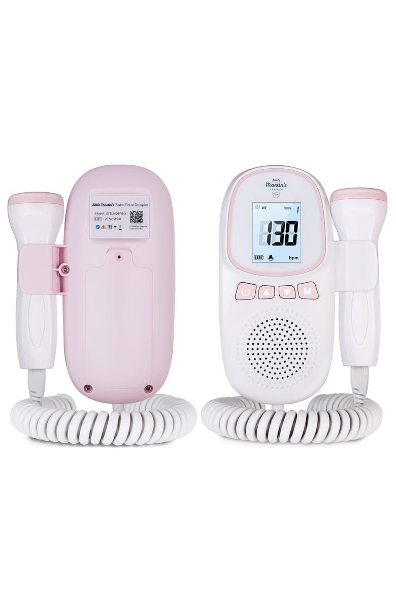 Little Martin's Portable Ultrasound Fetal Doppler, Heartbeat Detector, Alternate, color, Pink