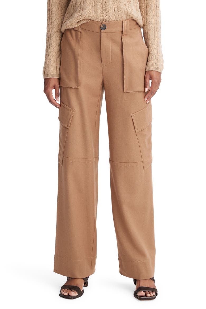Raver Flannel Cargo Pants, Main, color, DARK BEECH