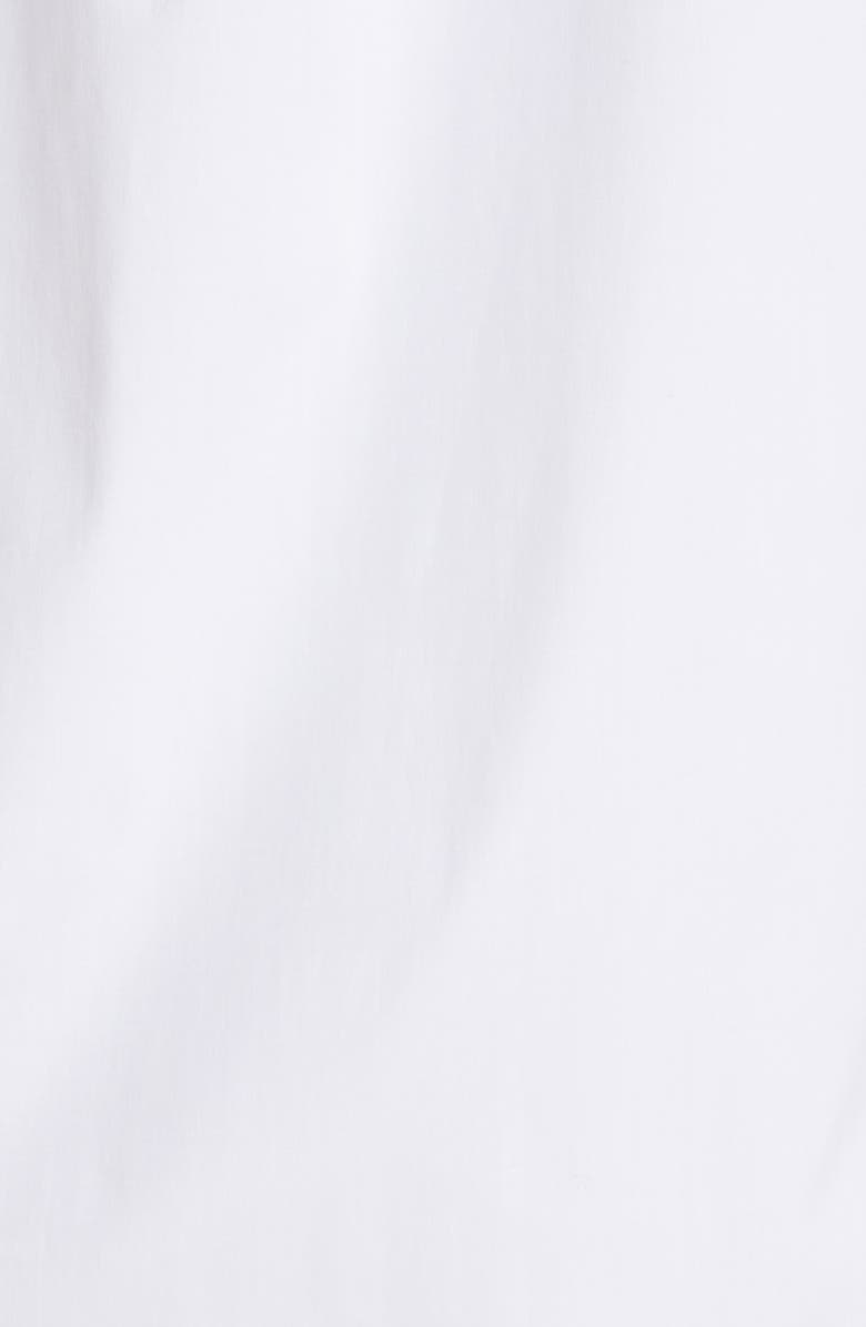 McQueen Alexander McQueen Short Sleeve Cotton Stretch Poplin Button-Down Shirt, Alternate, color, 