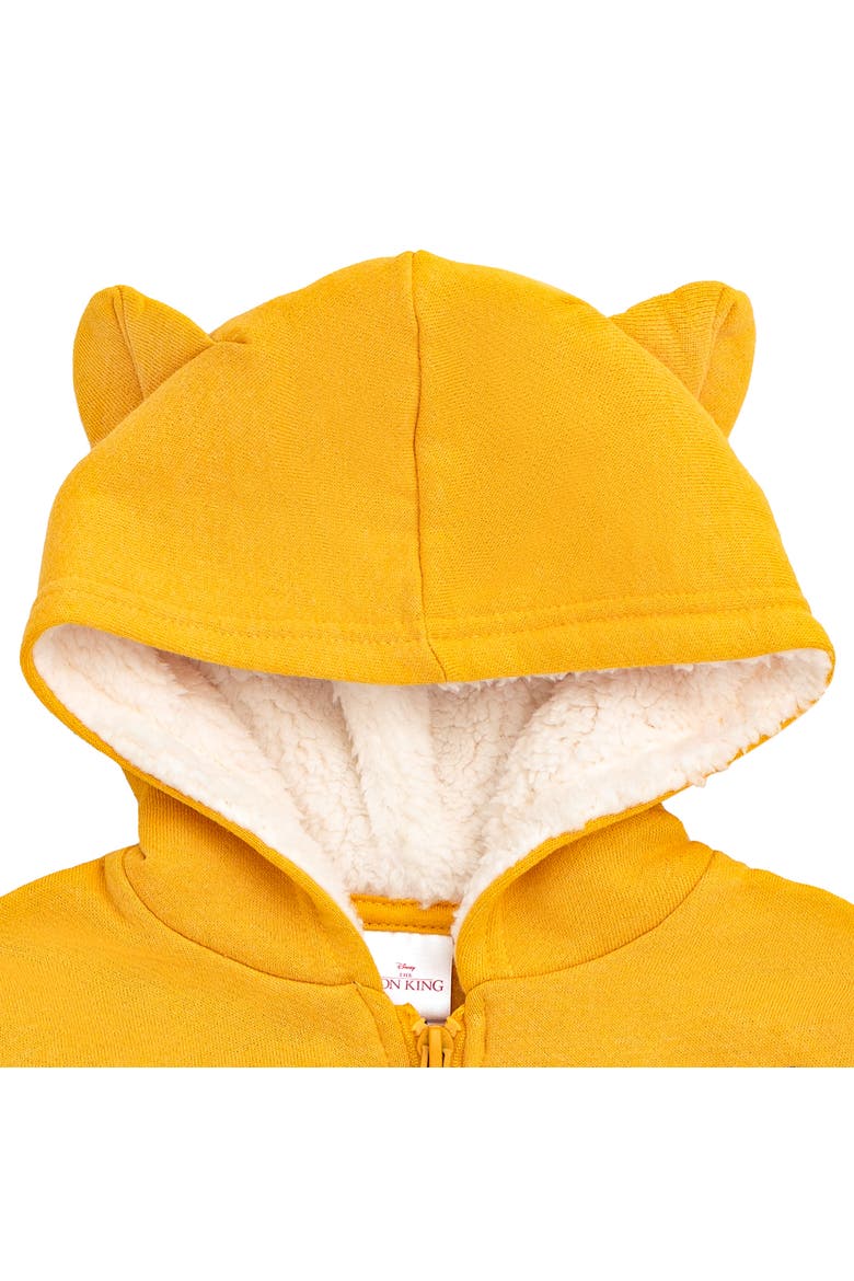 Lion King Simba Cosplay Zip-Up Hoodie, Alternate, color, Simba Yellow