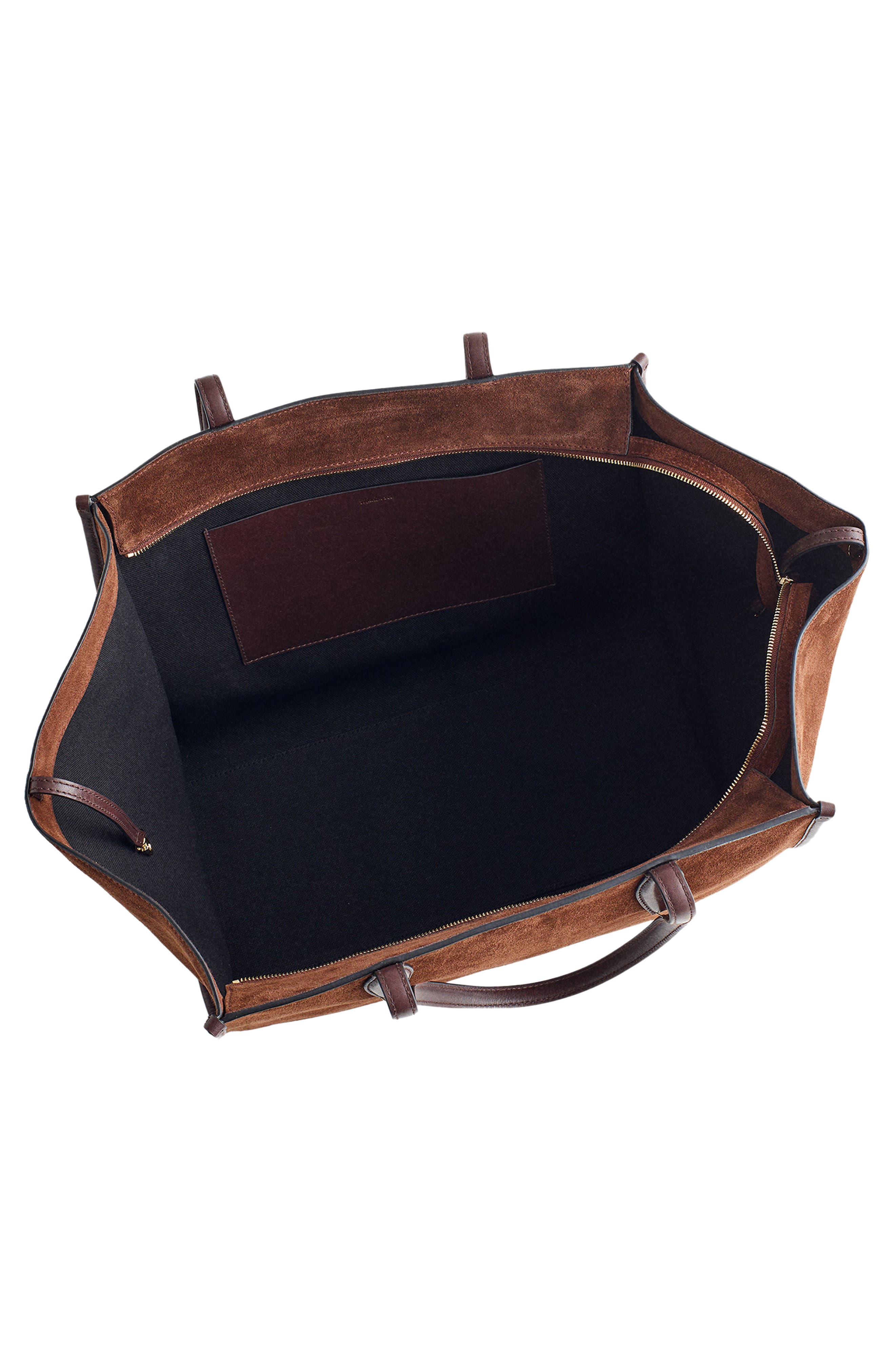 The Lexington Overnighter Suede Zip Tote, Alternate, color, RICH BROWN MULTI