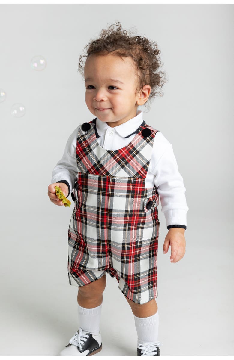 Florence Eiseman Plaid Shortall, Alternate, color, Red And White Plaid