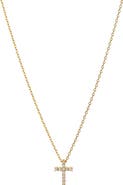 Bearfruit Jewelry 14k Gold Plated Aveline Crystal Cross Necklace Gift Guide