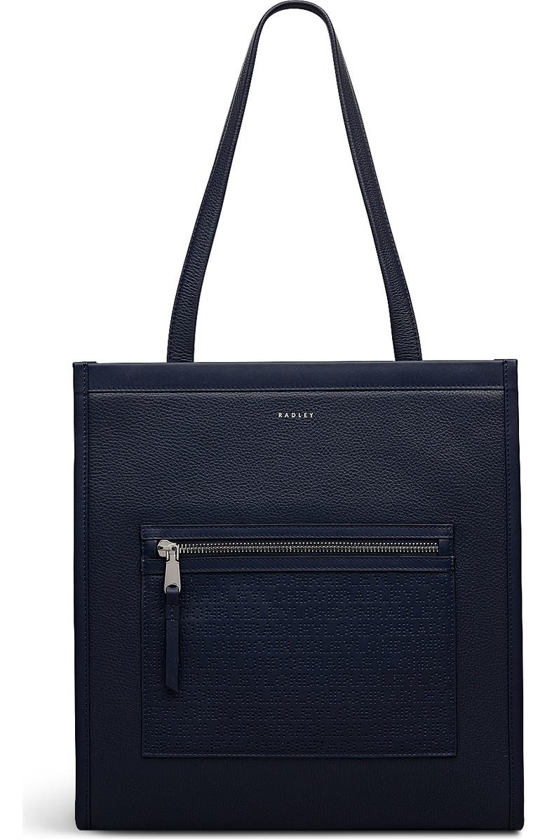 Radley Alba Place - Logo Medium Ziptop Tote Bag, Main, color, Ink