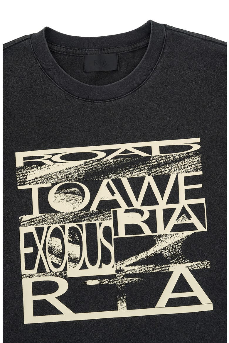 Elian Road to Awe Double Layer Graphic T-Shirt, Alternate, color, BLACK EXODUS