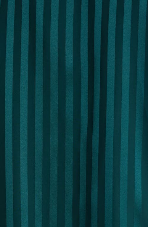 Lunya Stripe Jacquard Washable Silk Pajamas In Green