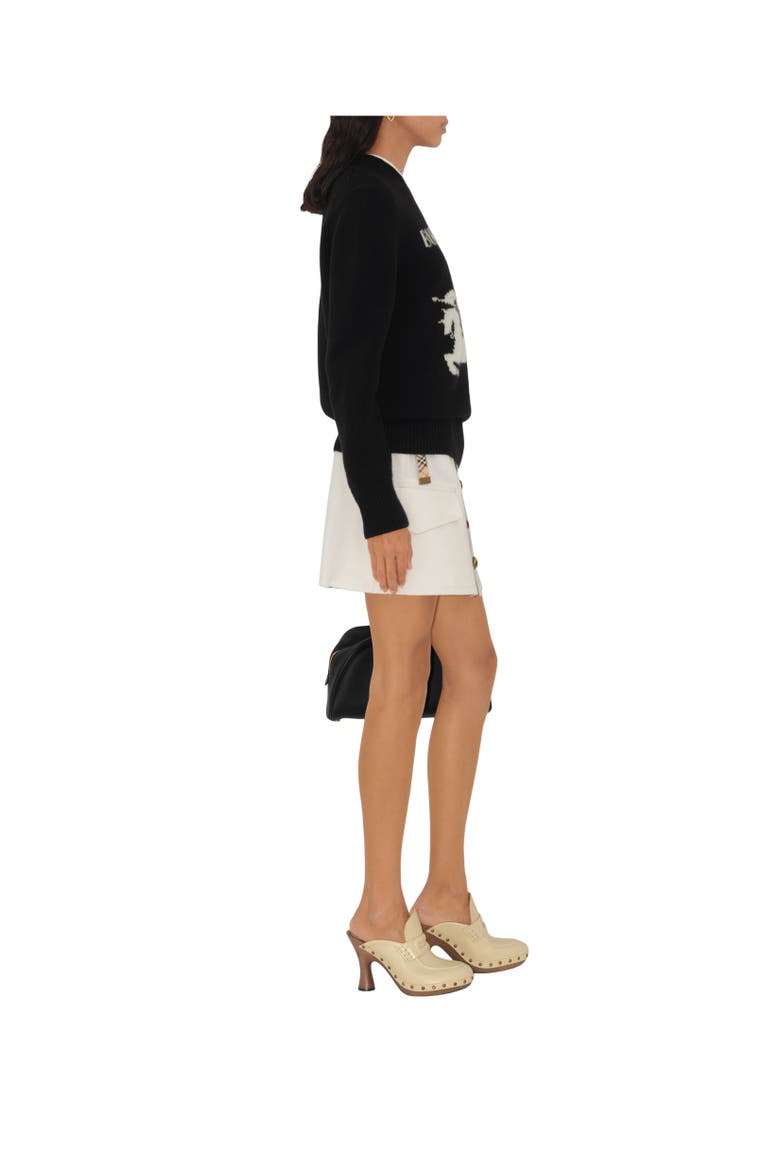 Knight Wool Cashmere Sweater, Alternate, color, Black