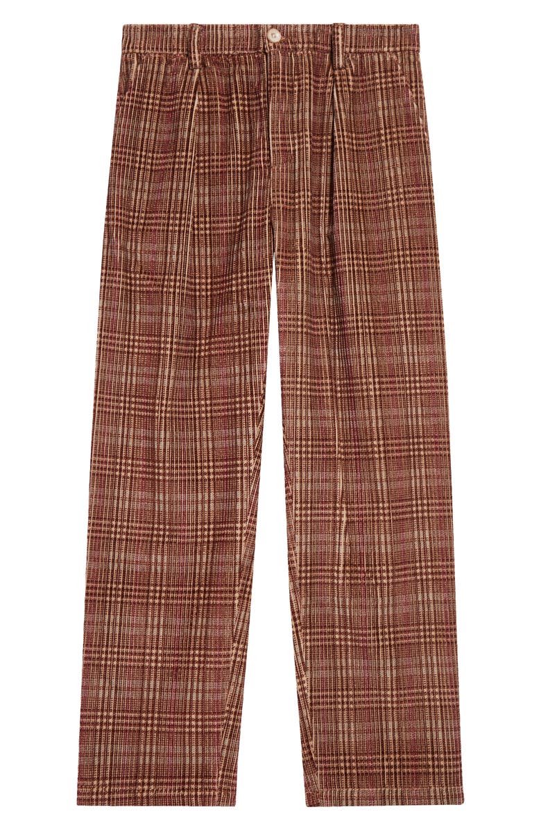The Elder Statesman Jocky Plaid Corduroy Pants, Alternate, color, 