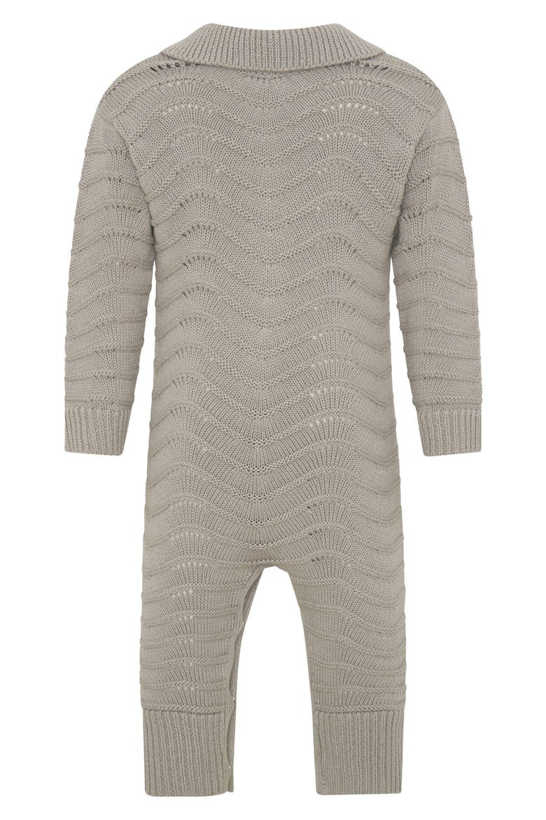 Cotton Pointelle Romper, Alternate, color, GREY