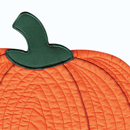 C & F Home C&f Home Pumpkin Oval Placemats Set Of 6 Harvest Autumn Fall Thanksgiving Orange, 16" X 19" In Orange