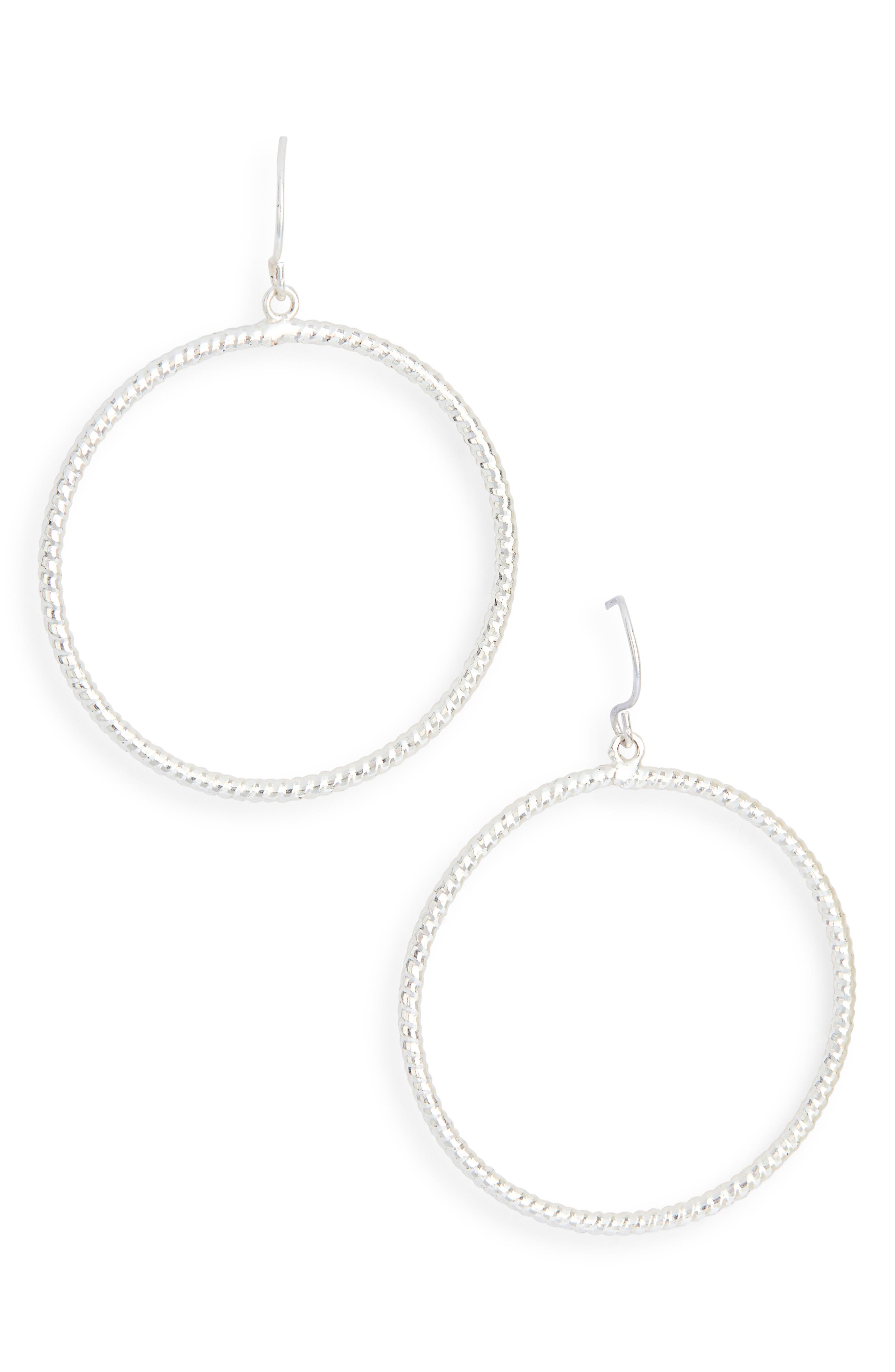 Karine Sultan Twisted Hoop Earrings