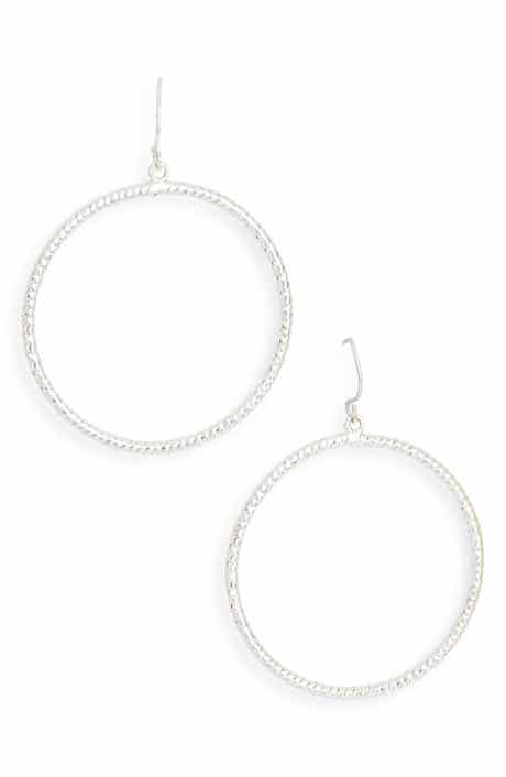 Karine Sultan Twisted Hoop Earrings