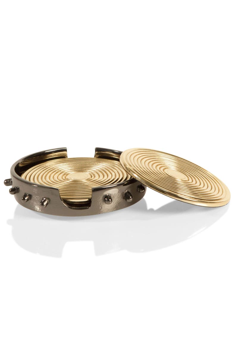 Lunares Djembe Coasters - Set of 4, Main, color, 