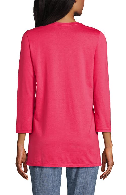 Lands' End Cotton Supima Tunic In Red