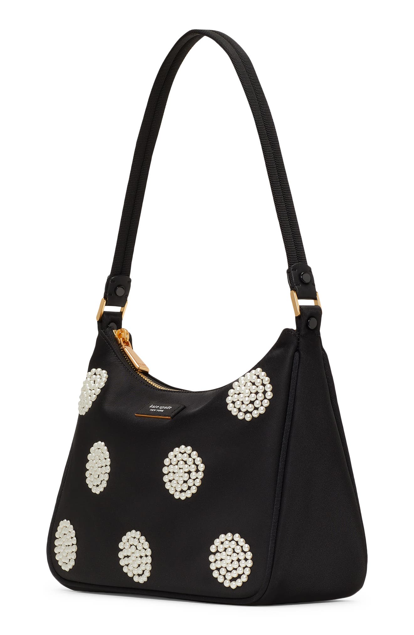 Kate Spade New York small sam imitation pearl shoulder bag, Alternate, color, 