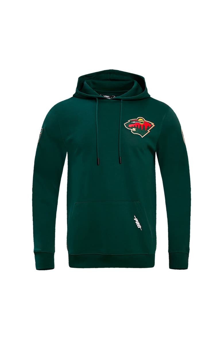 Men's Pro Standard Green Minnesota Wild Classic Pullover Hoodie, Alternate, color, Green