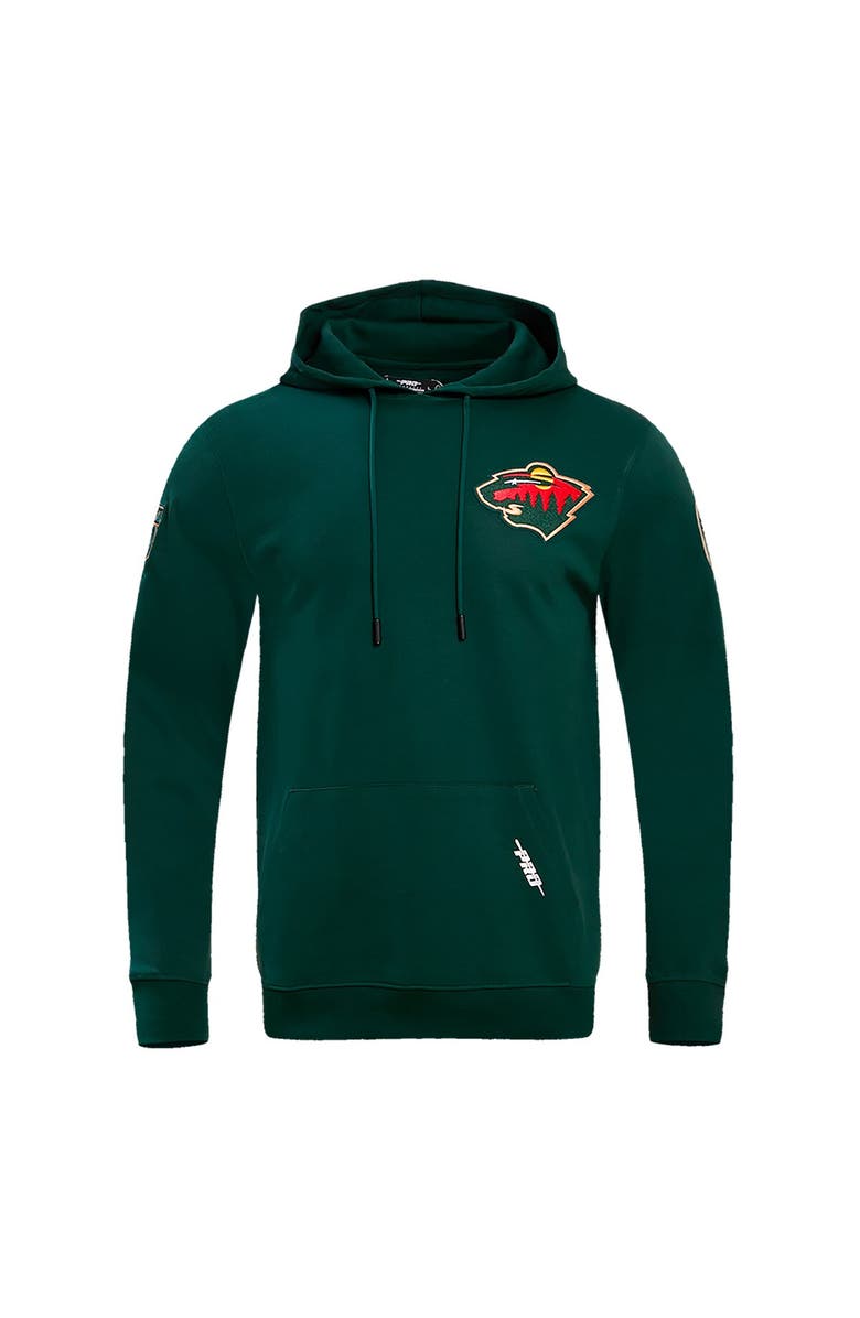 PRO STANDARD Men's Pro Standard Green Minnesota Wild Classic Pullover Hoodie, Alternate, color, 