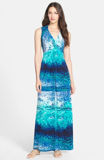 Donna Ricco Print Jersey Maxi Dress | Nordstrom