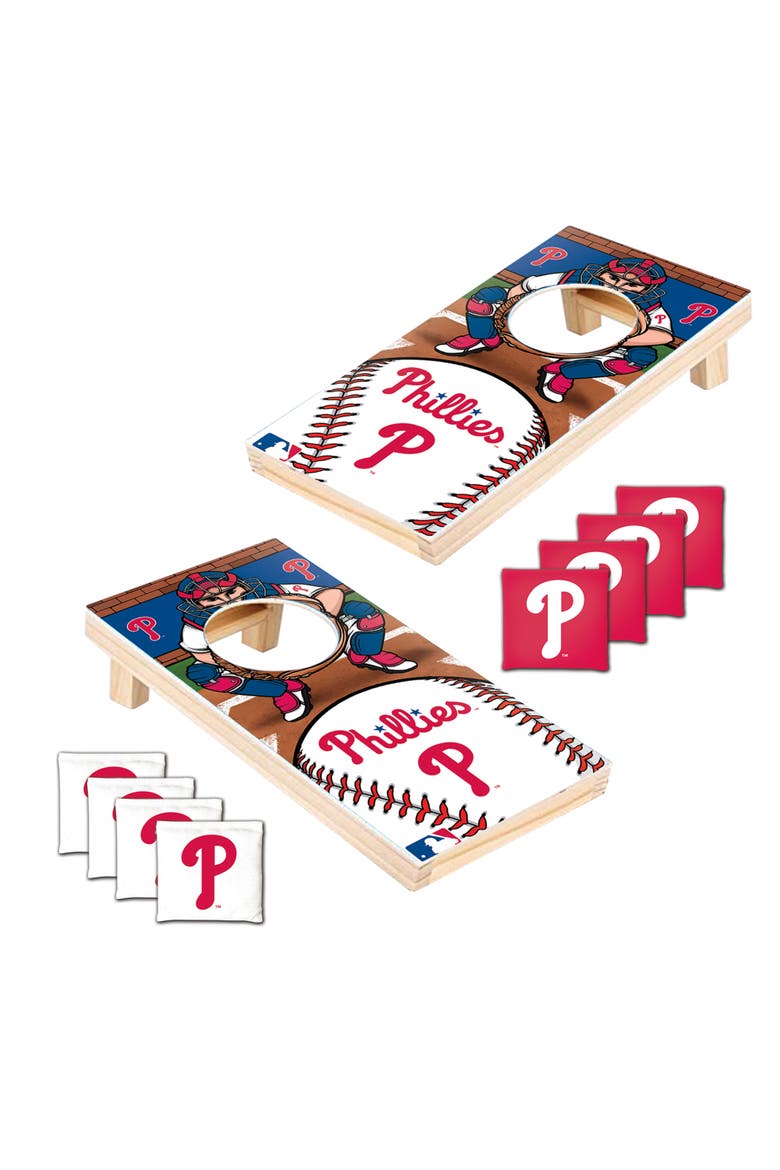 Philadelphia Phillies Tabletop Cornhole, Alternate, color, Multicolor