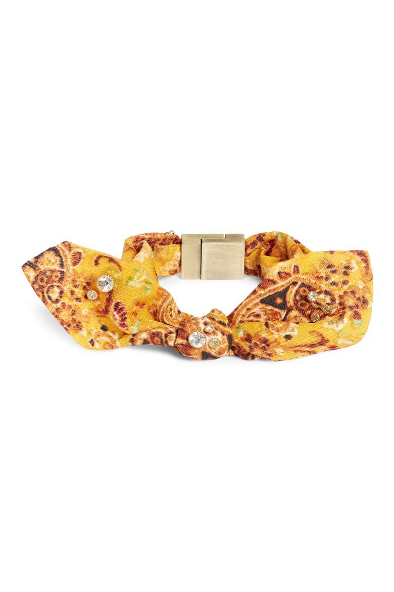 Bow Tie Bracelet, Main, color, YELLOW