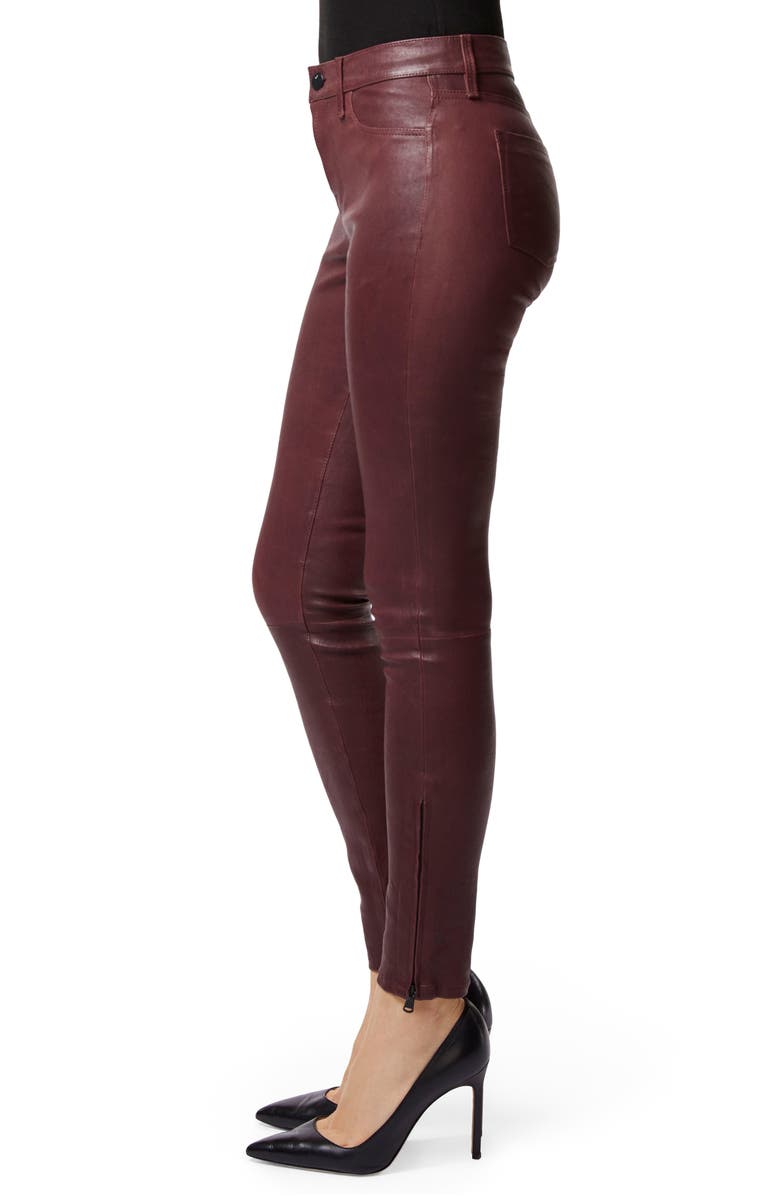 J Brand '8001' Lambskin Leather Pants, Alternate, color, 