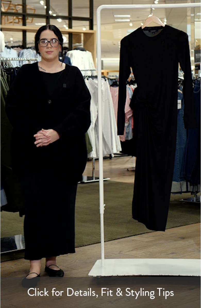 Rivi Long Sleeve Asymmetric Dress, sales video thumbnail