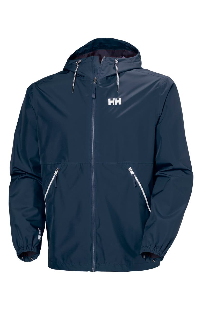 Helly Hansen Sandoy Rain Jacket, Alternate, color, Navy